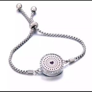 Essential Oil Diffuser Bracelet, Radiating Heart